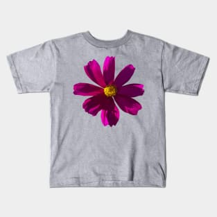 Dark Pink Cosmos Photo Kids T-Shirt